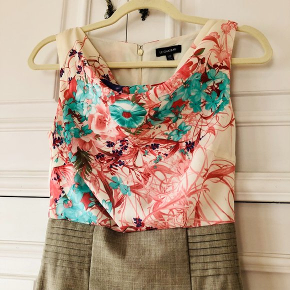 Beautiful Le Château Made-in-Canada Cowl Neck Midi Lined Pencil Dress XXS - Picture 5 of 16